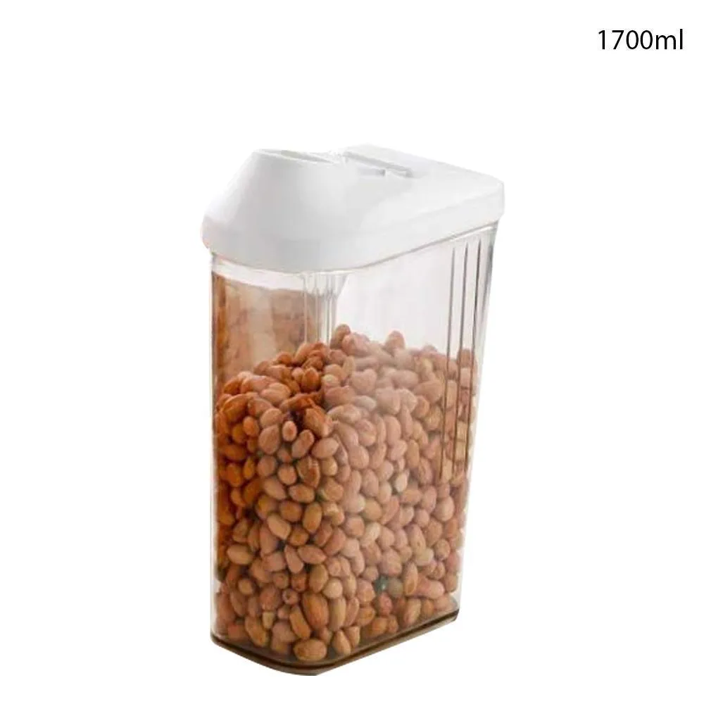 0150 Plastic Transparent Cans Jars, Storage Bottles, Storage Box (1700 ml, 1 pc)