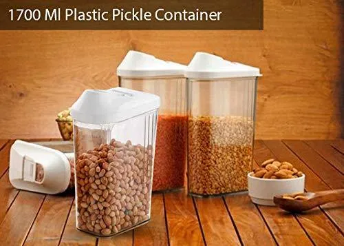 0150 Plastic Transparent Cans Jars, Storage Bottles, Storage Box (1700 ml, 1 pc)