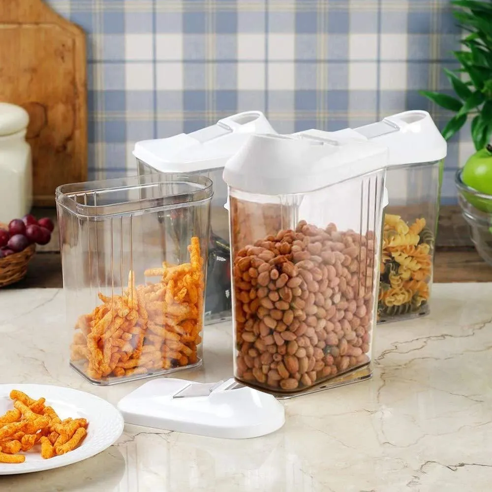 0150 Plastic Transparent Cans Jars, Storage Bottles, Storage Box (1700 ml, 1 pc)