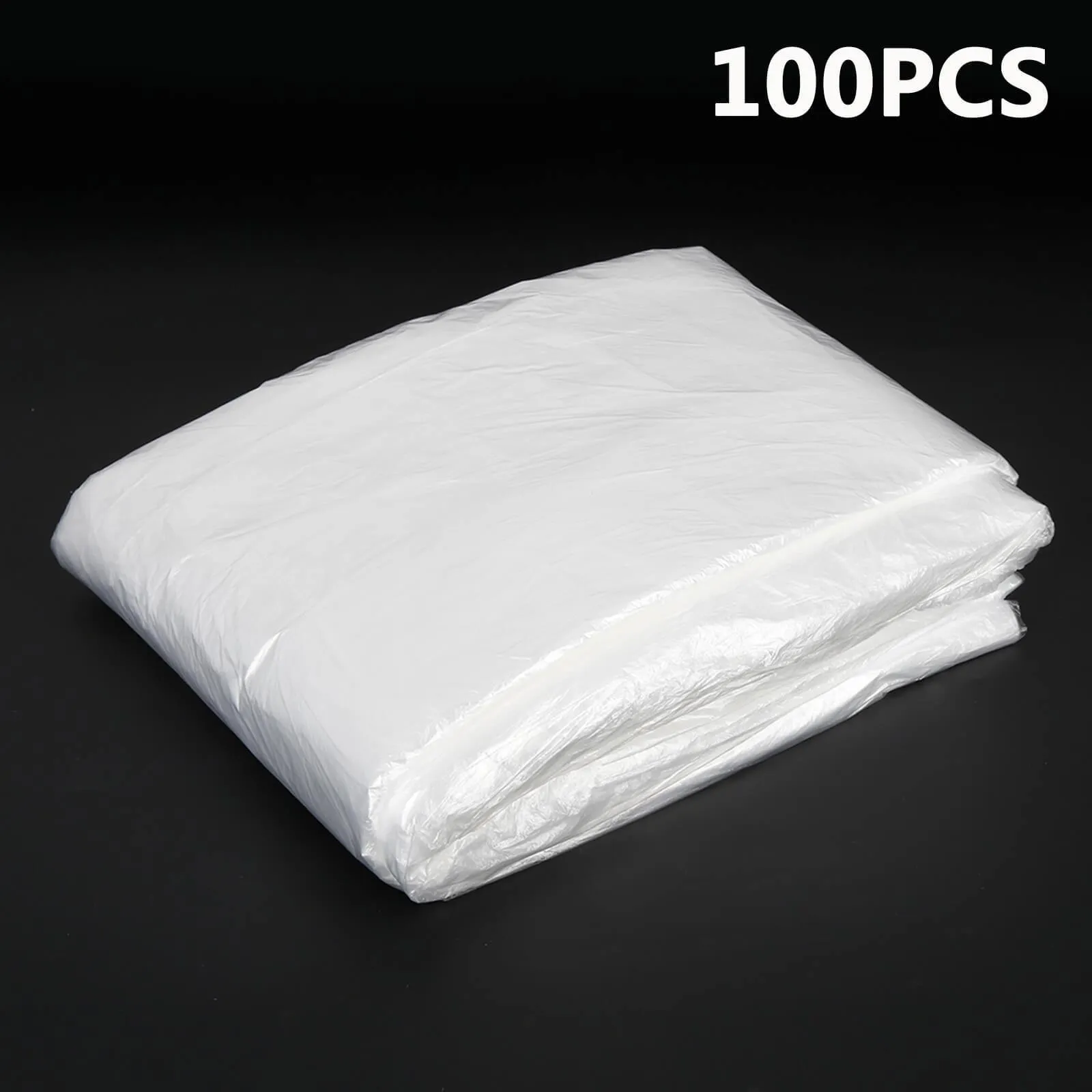 100pcs Disposable Plastic Car Seat Cover Universal Fit Protector