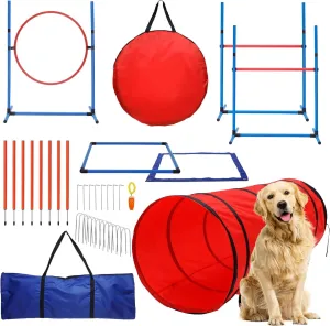 15 Piece Dog Agility Course Backyard Set