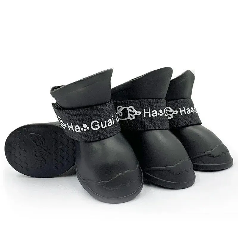 1set Silicone Anti-scratch Dog Foot Shoes