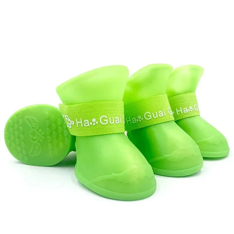 1set Silicone Anti-scratch Dog Foot Shoes