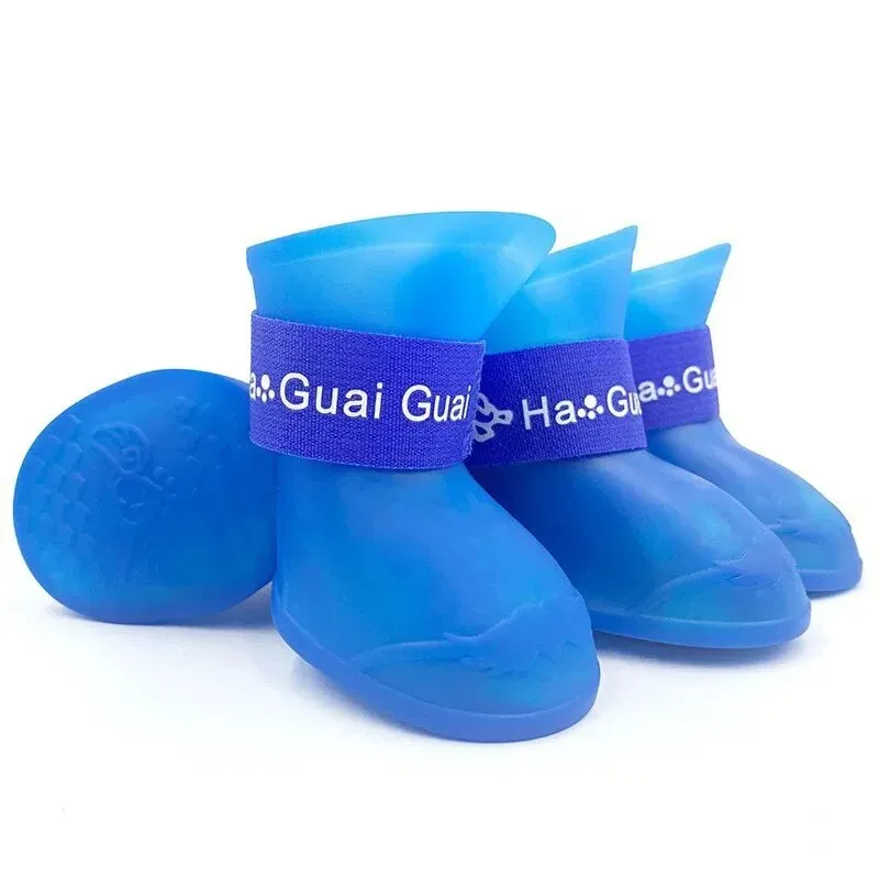 1set Silicone Anti-scratch Dog Foot Shoes