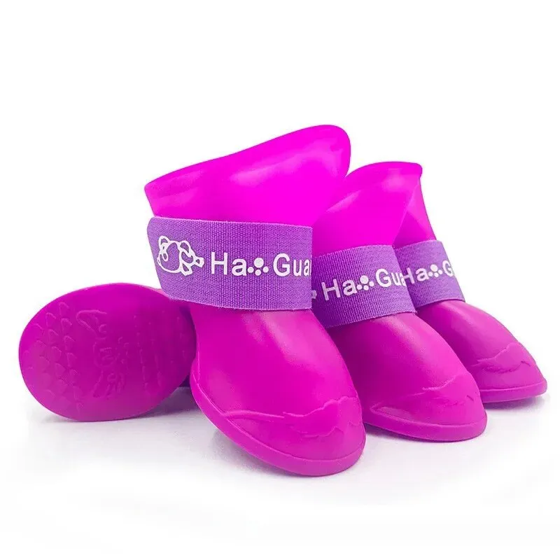 1set Silicone Anti-scratch Dog Foot Shoes