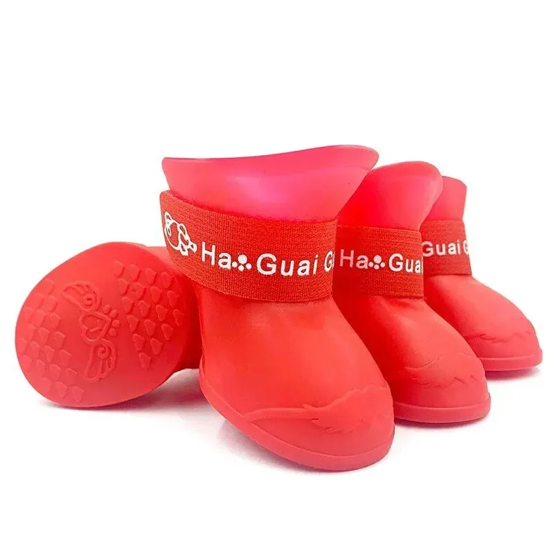 1set Silicone Anti-scratch Dog Foot Shoes