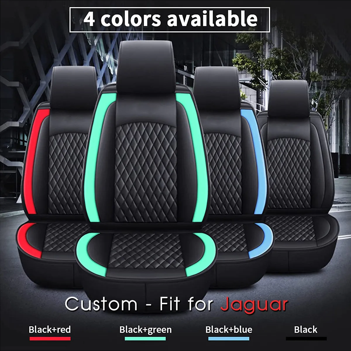 2 Car Seat Covers Full Set, Custom-Fit For Car, Waterproof Leather Front Rear Seat Automotive Protection Cushions, Car Accessories DLJG211