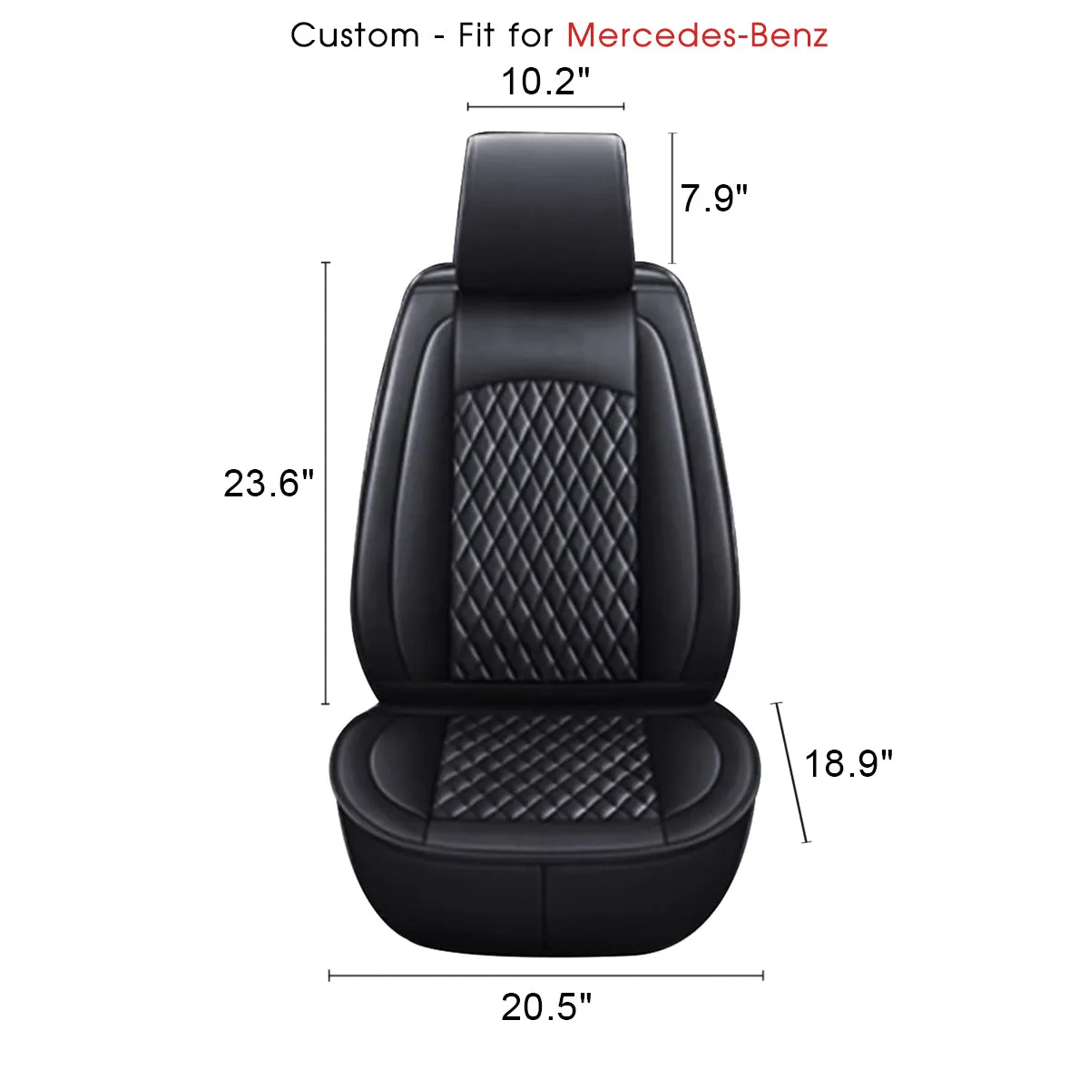 2 Car Seat Covers Full Set, Custom-Fit For Car, Waterproof Leather Front Rear Seat Automotive Protection Cushions, Car Accessories DLMB211