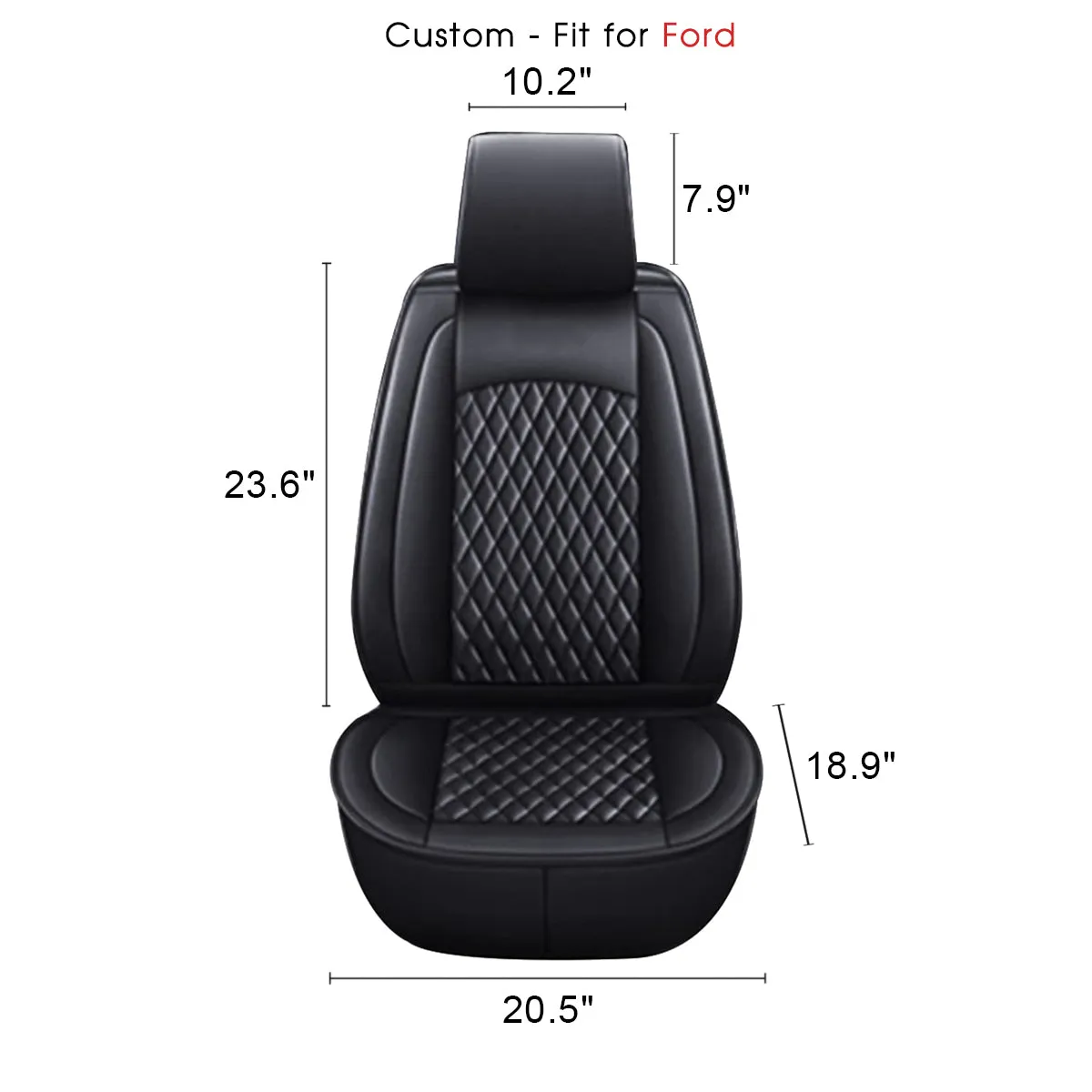 2 Car Seat Covers Full Set, Custom For Your Cars, Waterproof Leather Front Rear Seat Automotive Protection Cushions, Car Accessories