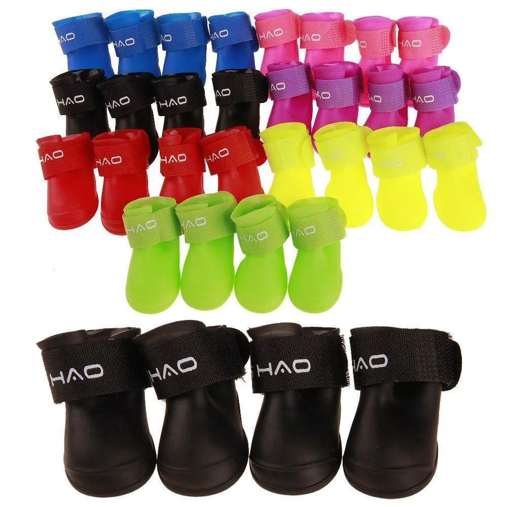 Anti-Slip Waterproof Rubber Pet Rain Shoes Boot