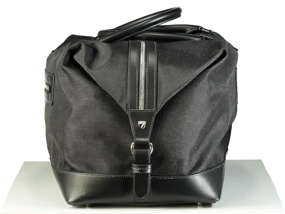 Aspinal Black Boston Holdall Travel Bag