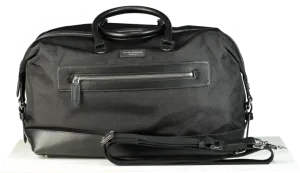 Aspinal Black Boston Holdall Travel Bag
