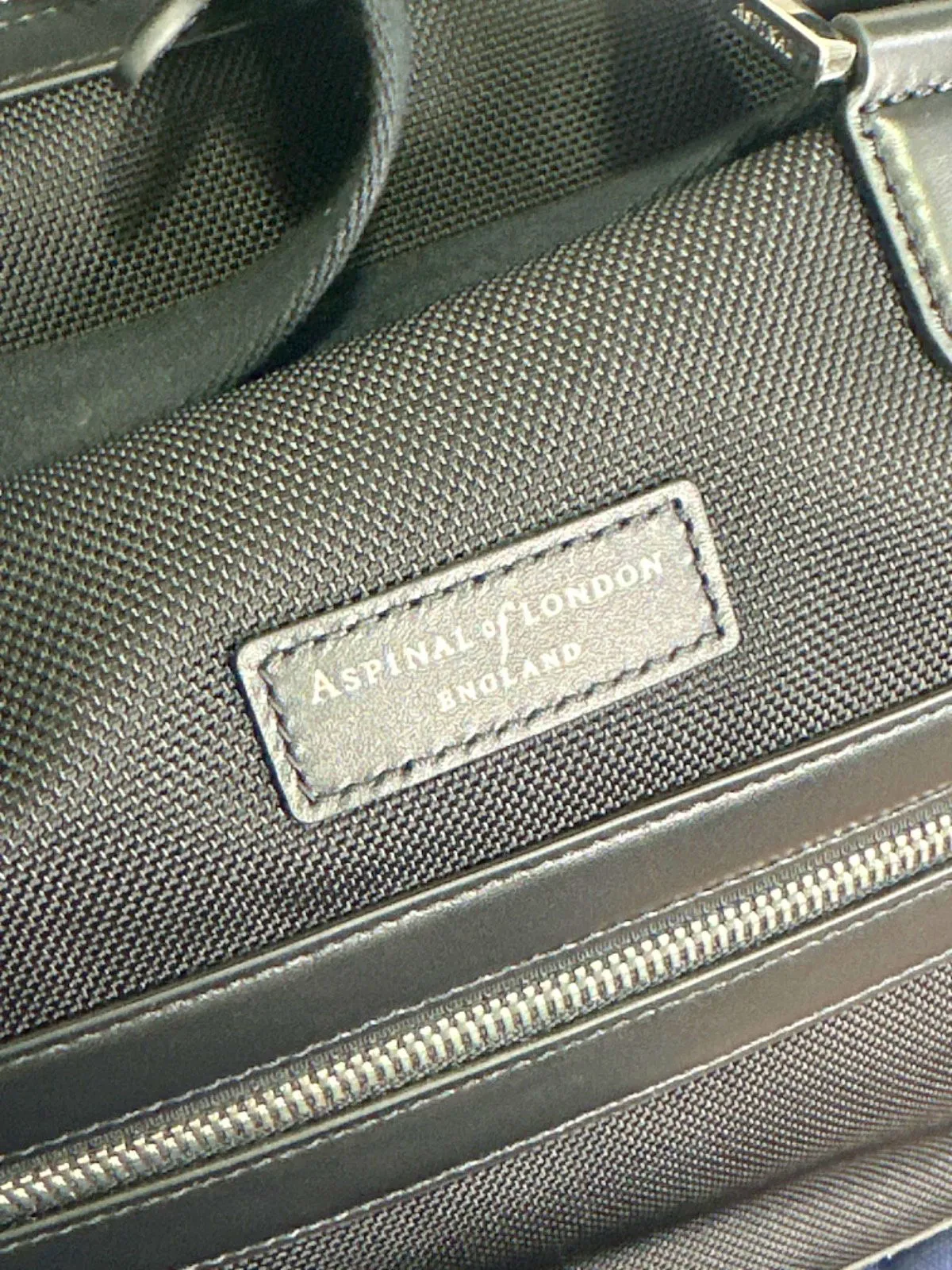 Aspinal Black Boston Holdall Travel Bag