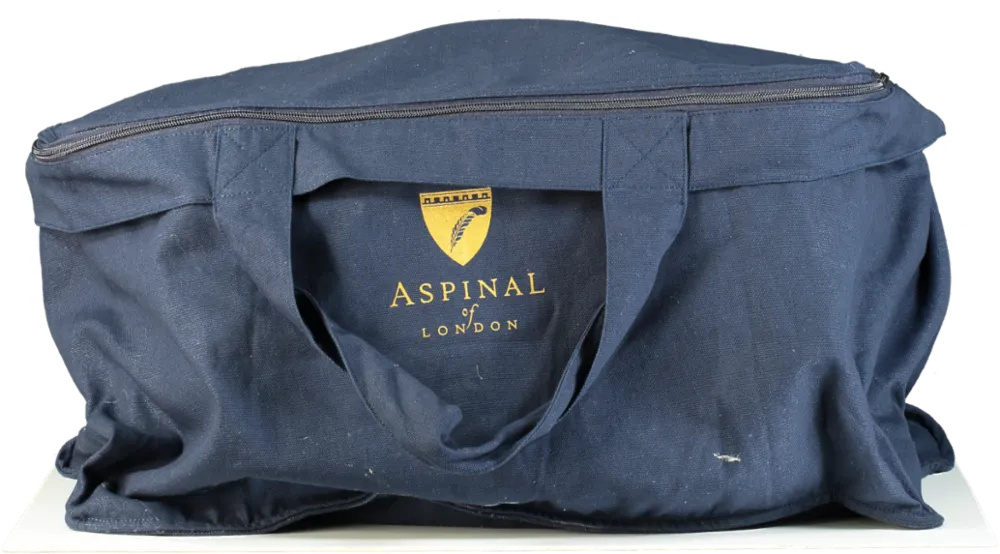 Aspinal Black Boston Holdall Travel Bag