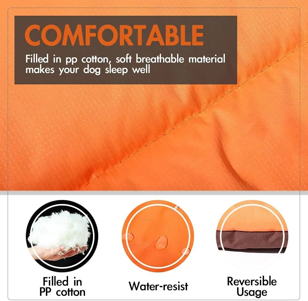 Camping Dog Bed Pet Bed 40X32, Outdoor, Waterproof, Washable, Water-Resist, Large, Durable, Portable Travel Pet Mat