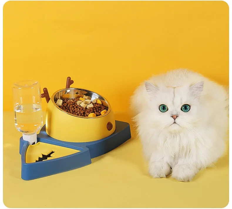 Cat & Dog Automatic Feeder - Food & Water Bowl