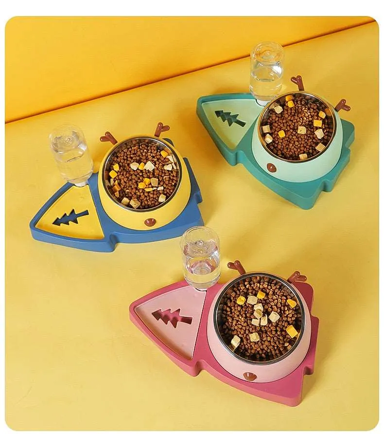 Cat & Dog Automatic Feeder - Food & Water Bowl
