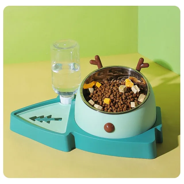 Cat & Dog Automatic Feeder - Food & Water Bowl