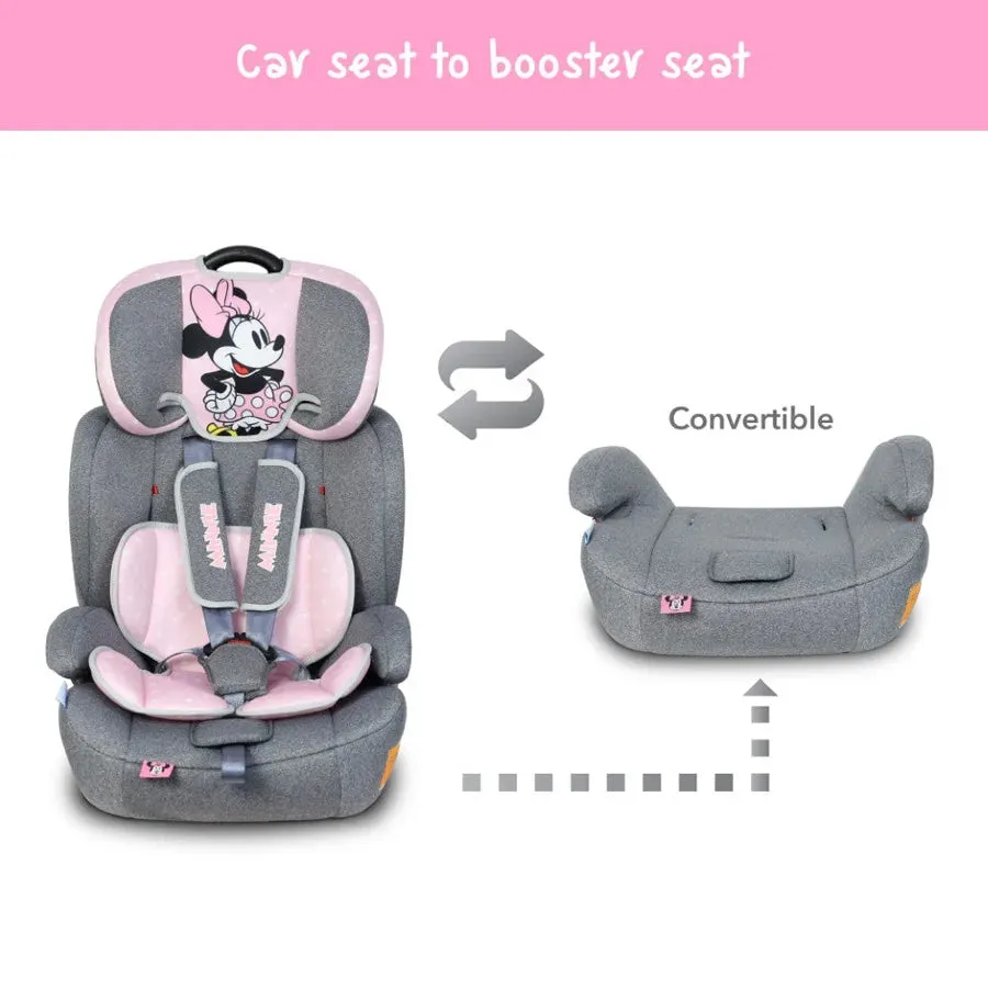 Disney Minnie Mouse Baby/Kids 3-in-1 Car Seat    Booster Seat (Group 1/2/3)