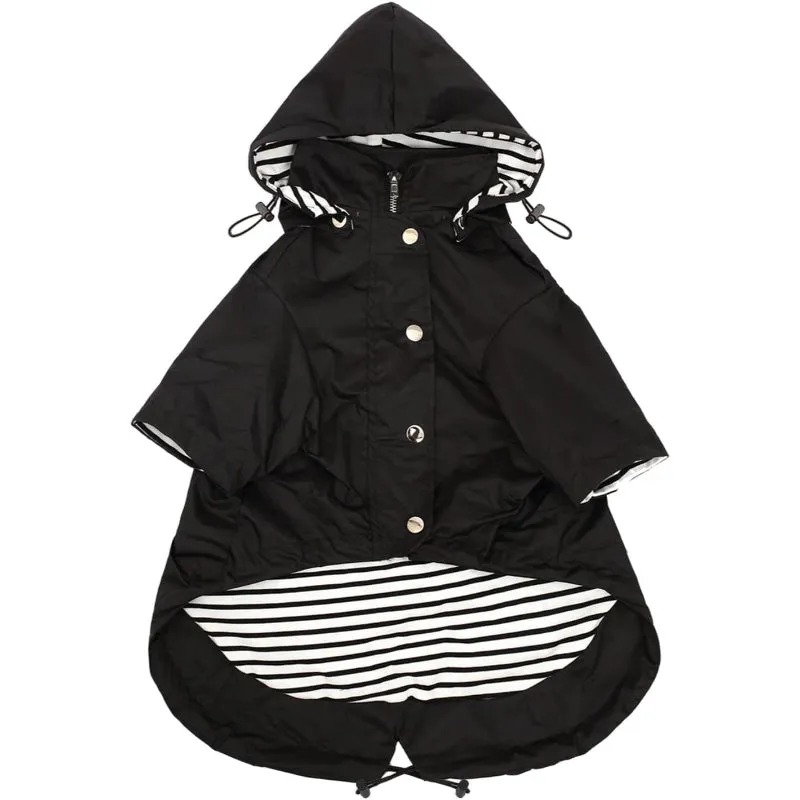 Dog Zip Up Dog Raincoat With Reflective Buttons