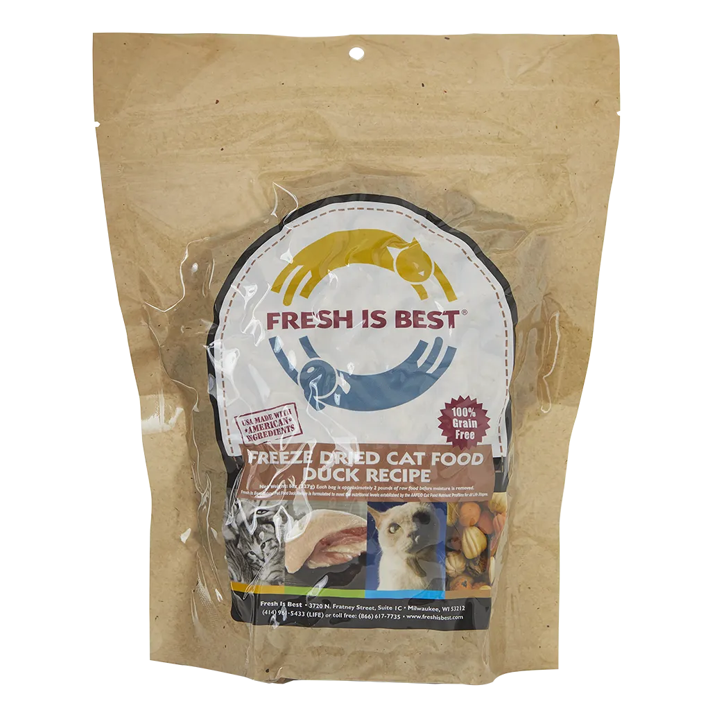 Freeze Dried Cat Food - Duck Flavor
