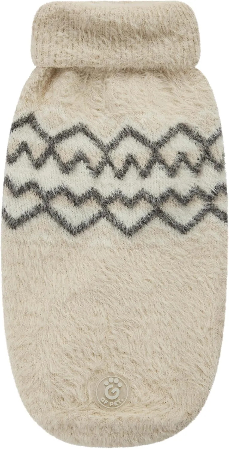 Fuzzy Dog Sweater | Sand X-Large