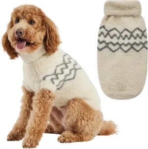 Fuzzy Dog Sweater | Sand X-Large