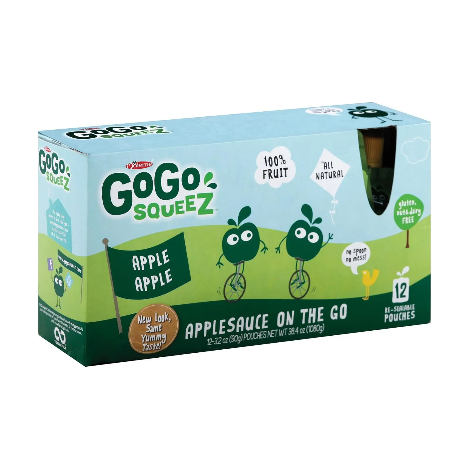 GoGo Squeez AppleApple Apple Sauce - 72 count
