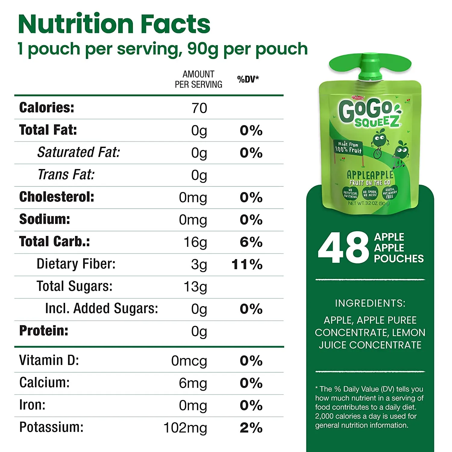 GoGo Squeez AppleApple Apple Sauce