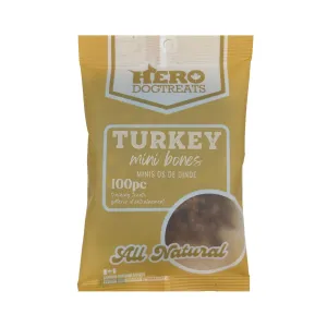 Hero Mini Bones Dog Treats - Turkey 75g