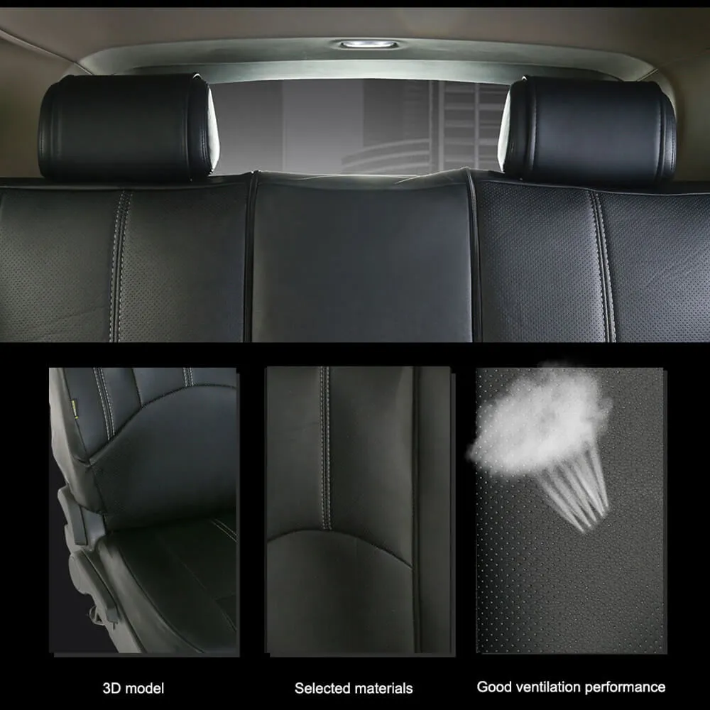 Leather Full Set Car Seat Cover Cushion for Sedan SUV Truck