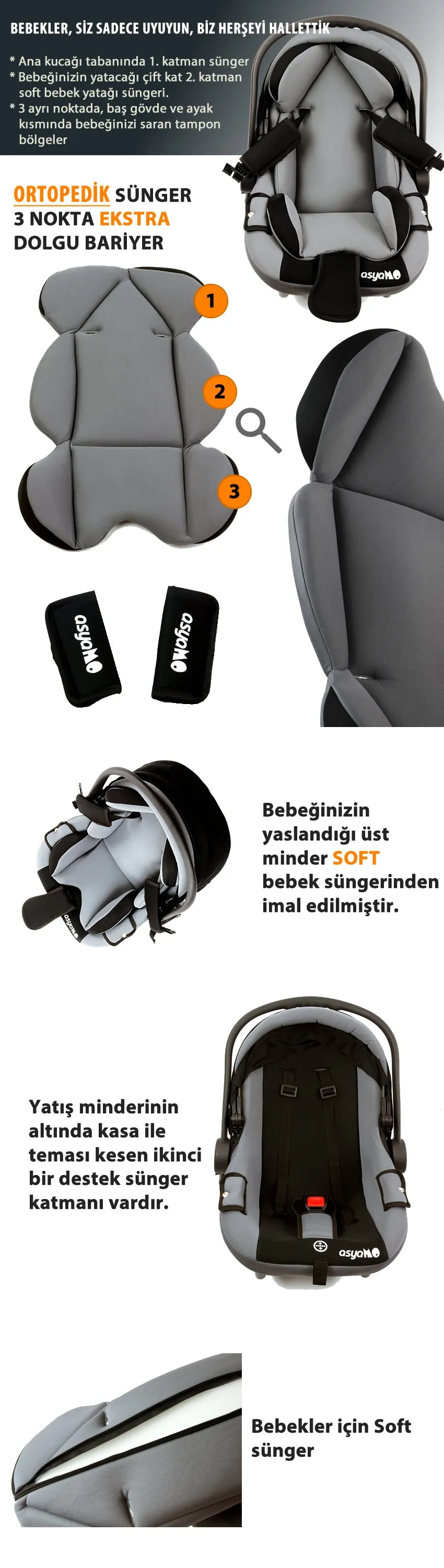 Lux Orthopedic Bouncer is made of healthy ingredients, production at international standards.