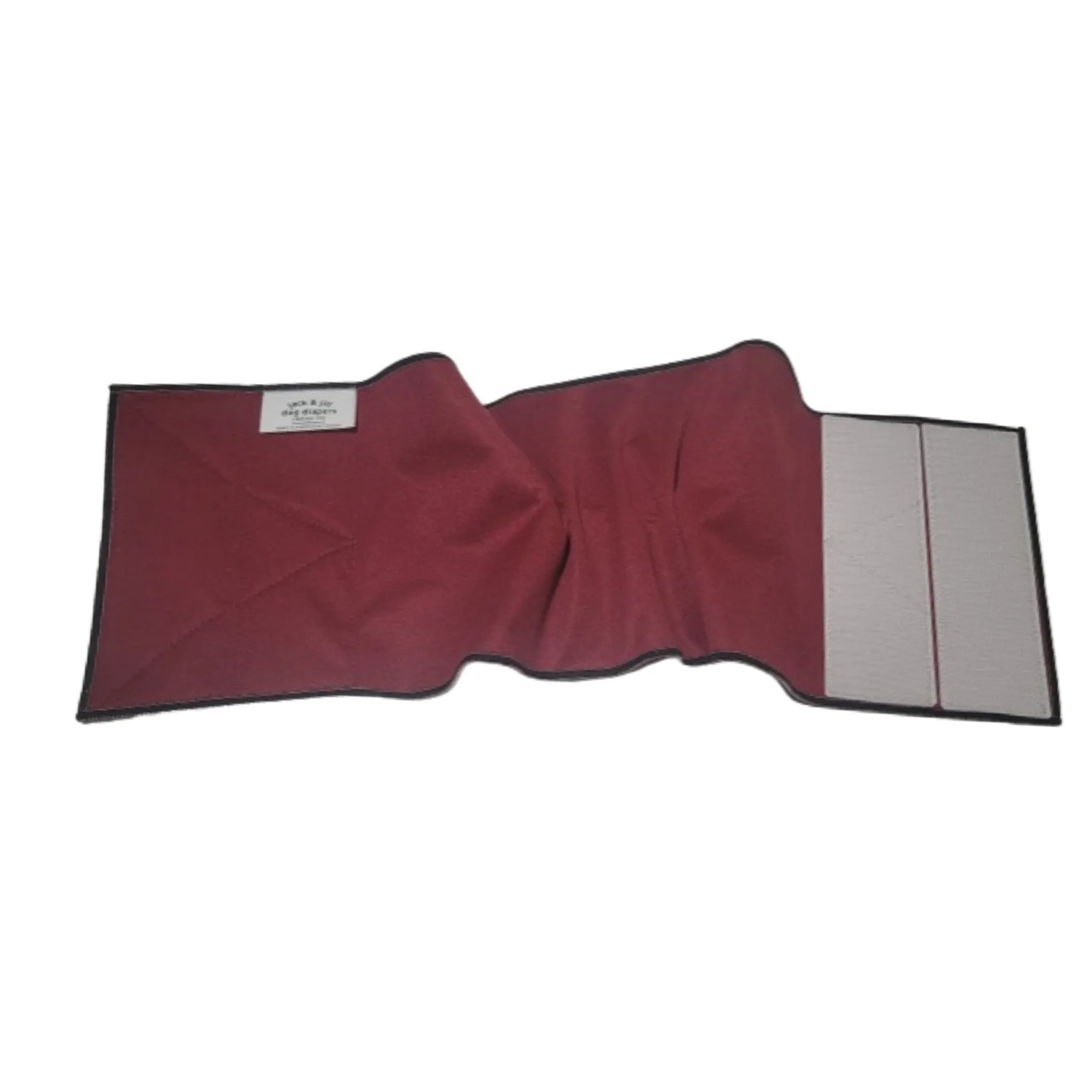 Male Dog Belly Band Wrap - Burgundy  Style #1