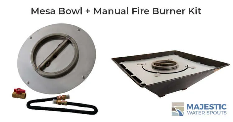 Mesa <br> 31" Square Fire Bowl - Hammered Copper