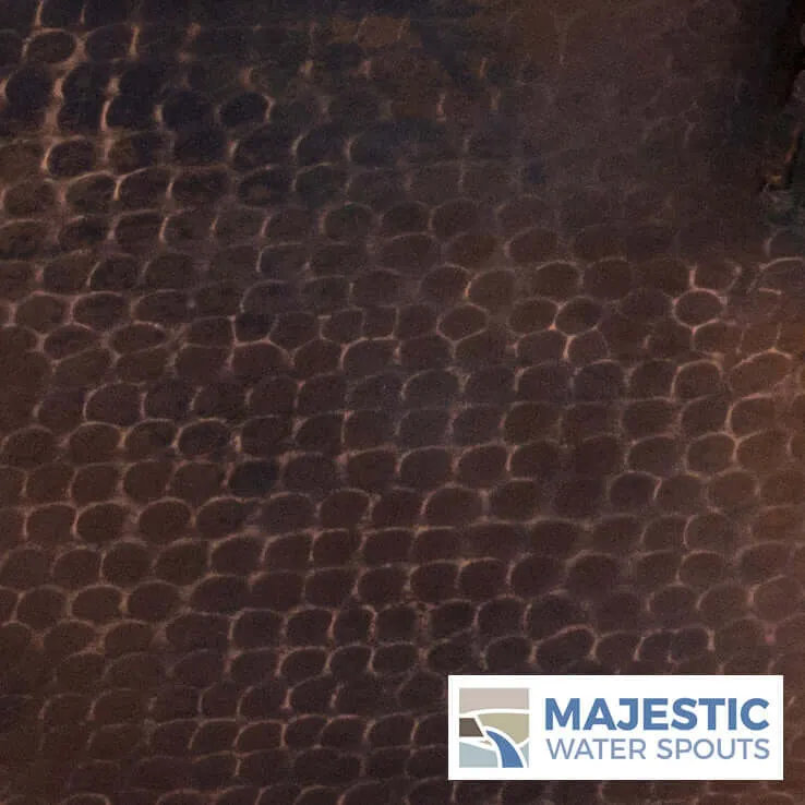 Mesa <br> 31" Square Fire Bowl - Hammered Copper