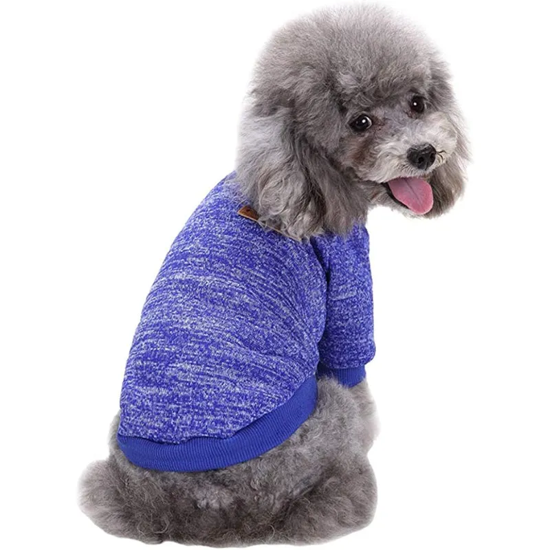 Pet Dog Clothes Dog Sweater Soft Thickening Warm Pup Dogs Shirt Winter Puppy Sweater For Dogs