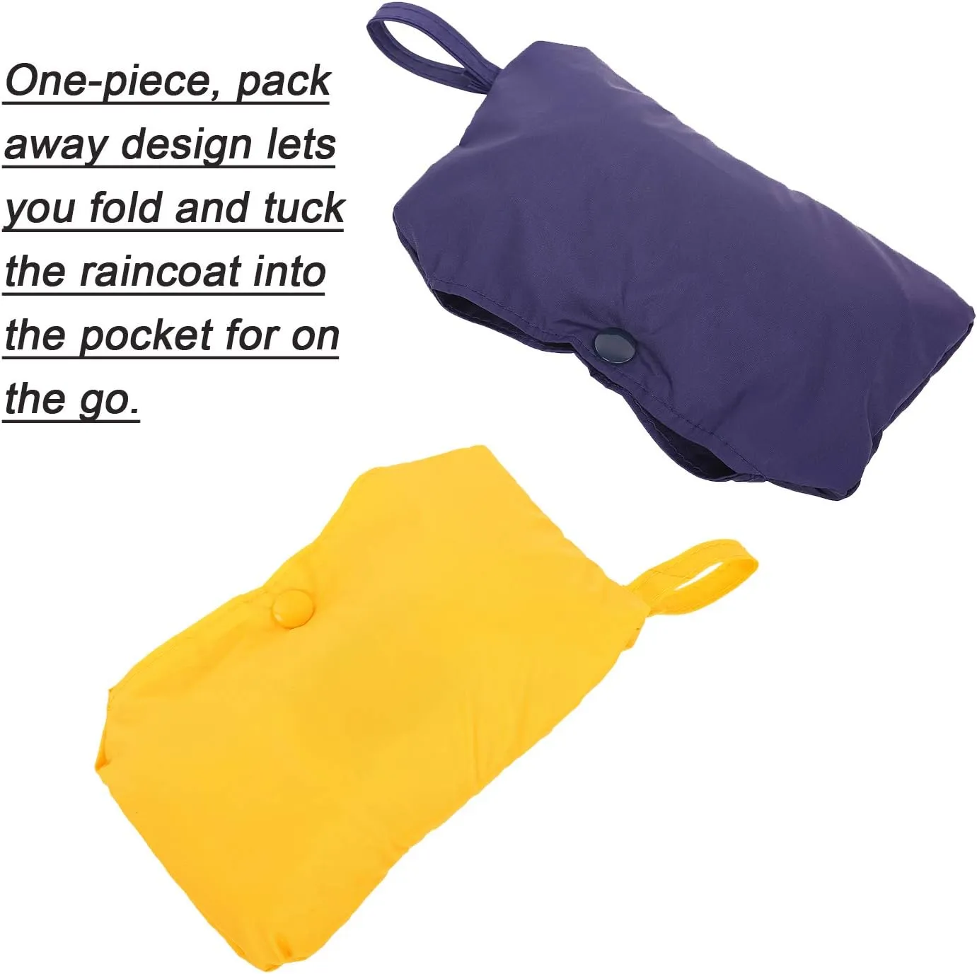 Pet Raincoat Packable Hooded Dog Rain Jacket Reflective Strips Lightweight Adjustable Poncho for Small Medium Large Dogs Yellow XS