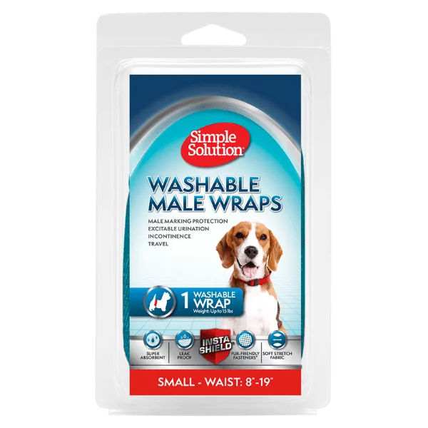 Simple Solution Washable Male Wraps for Dogs