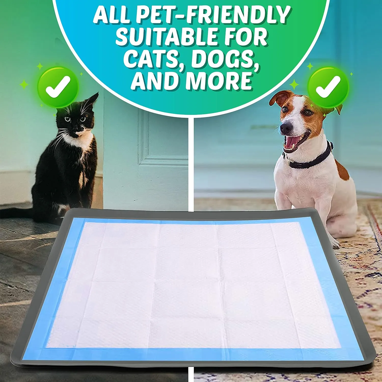 Skywin Dog Pad Holder Tray for 24x36 Inches Training Pads  1 Pack, Silicon Wee Wee Pad Holder, No Spill Pee Pad Holder for Dogs - Easy to Clean and Store Perfect for Dog Potty Tray (Grey)