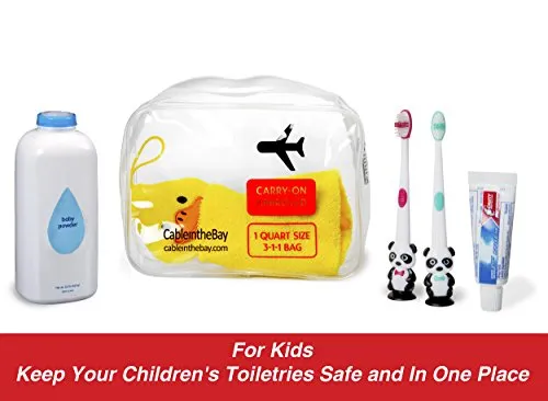 Tsa Approved Clear Travel Toiletry Bag | Quart Sized With Zipper | Airport Airline Compliant Bag