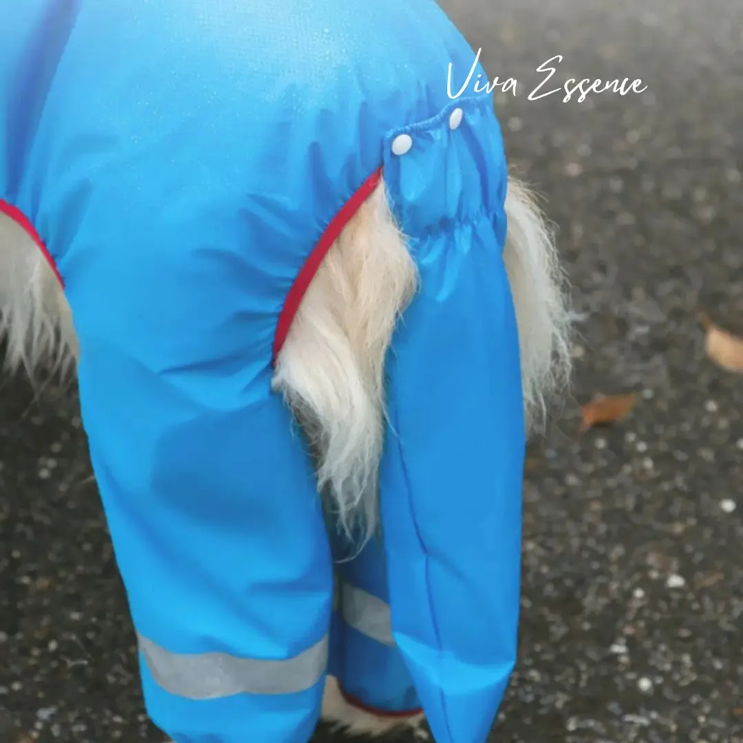 Waterproof Reflective Dog Raincoat for Large Breeds