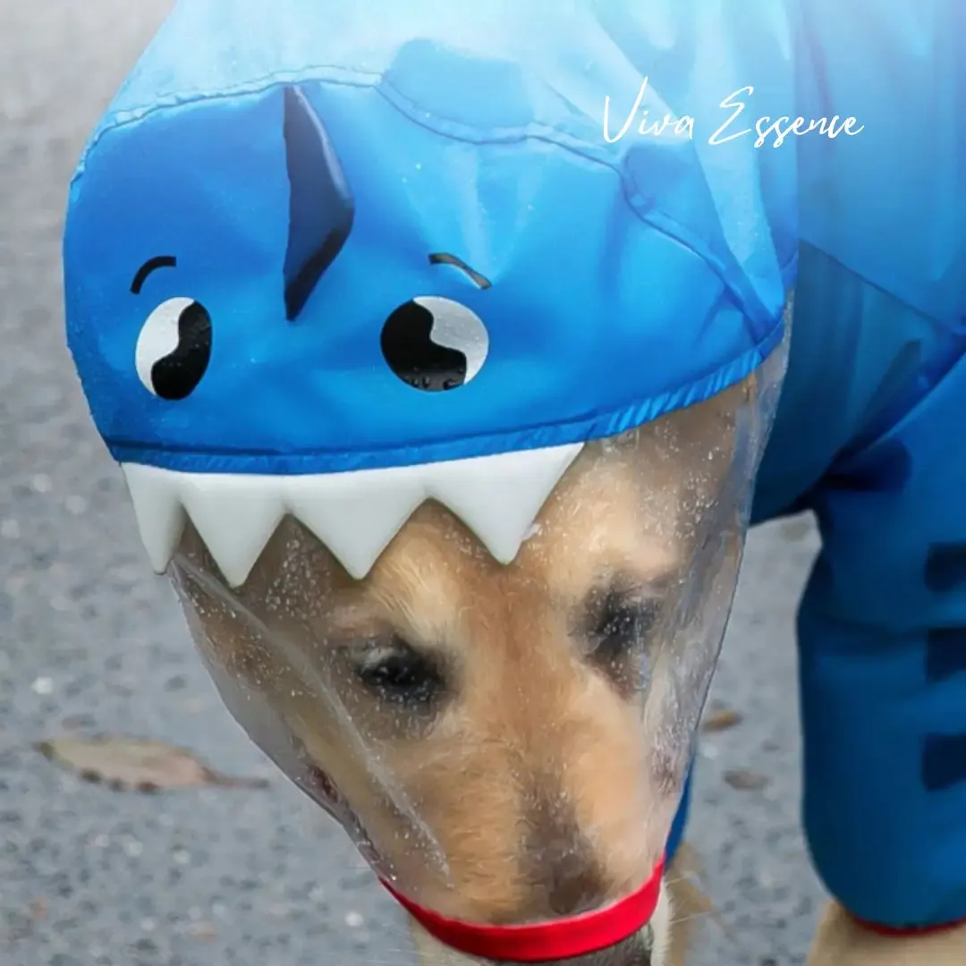 Waterproof Reflective Dog Raincoat for Large Breeds