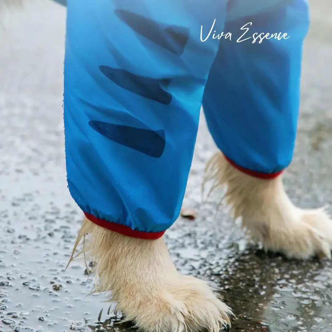 Waterproof Reflective Dog Raincoat for Large Breeds